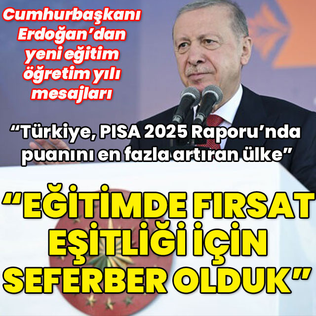 "Eğitimde fırsat eşitliği için seferber olduk"