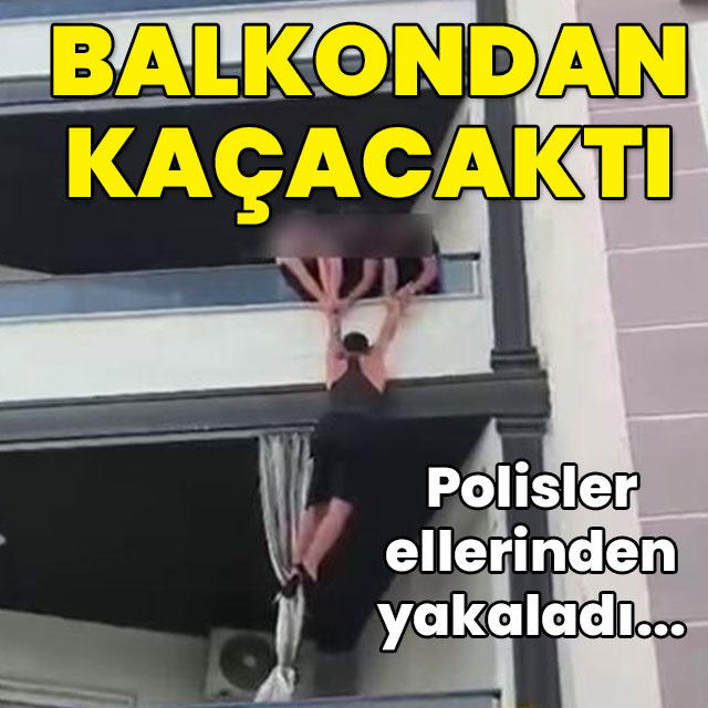 Uyuşturucu taciri balkondan kaçacaktı... Polis ellerinden yakaladı!