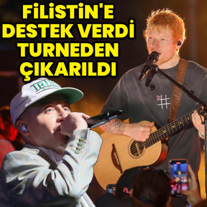 Filistin'e destek verdi, turneden çıkarıldı