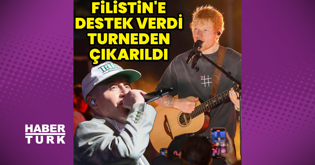 Filistin'e destek verdi, turneden çıkarıldı
