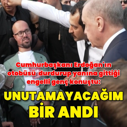 Erdoğan’ın durduğu otobüsten inen genç konuştu