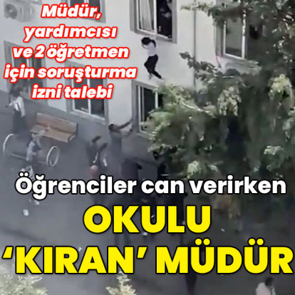 Öğrenciler can verirken okulu 'kıran' müdür!