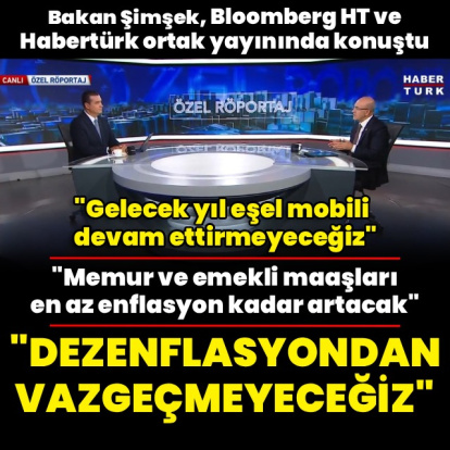 Bakan Şimşek: Dezenflasyondan vazgeçmeyeceğiz