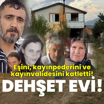 Eşini, kayınvalidesi ve kayınpederini öldürdü! Katil koca aranıyor