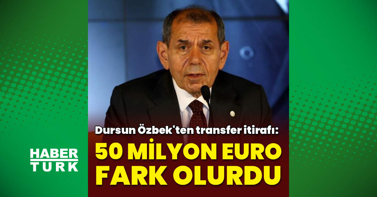 Dursun Özbek'ten transfer itirafı!
