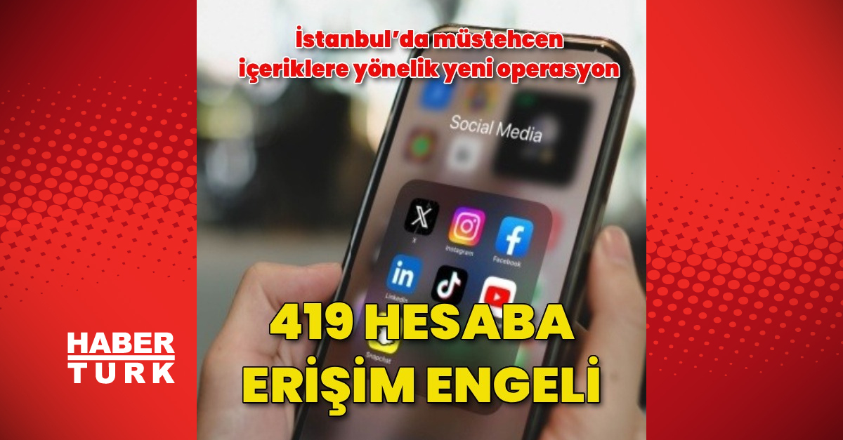 494 sosyal medya hesabına erişim engeli