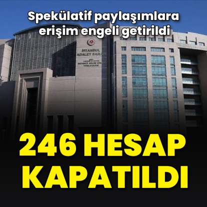 246 hesaba erişim engeli