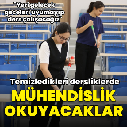 Temizledikleri dersliklerde mühendislik eğitimi alacaklar