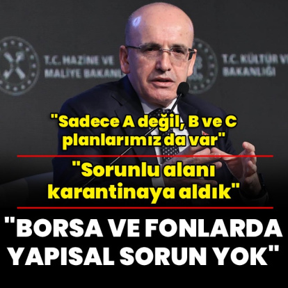 Bakan Şimşek'ten fon açıklaması: Genele yayılmış risk yok