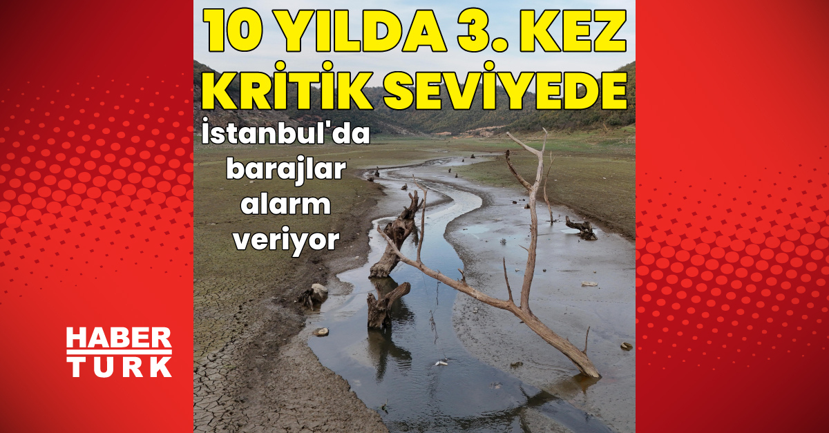 İstanbul barajlarının doluluğu son 10 yılda 3. kez yüzde 40'ın altına düştü