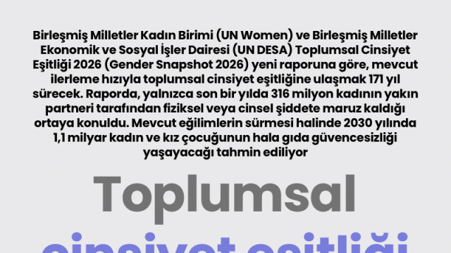 Toplumsal cinsiyet eşitliği bir hayal mi?