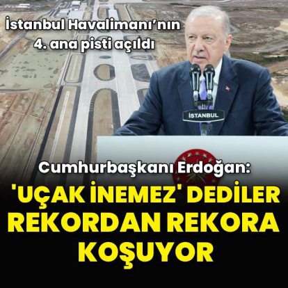 İstanbul Havalimanı'nda 4. ana pist açıldı