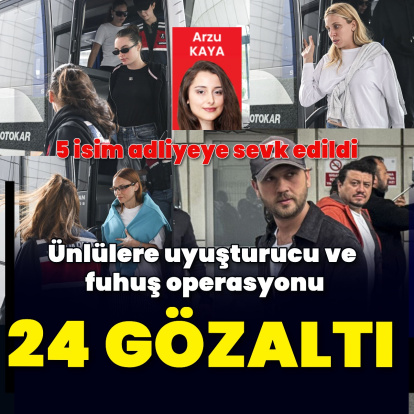 Ünlülere uyuşturucu operasyonu