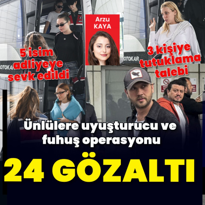 Ünlülere uyuşturucu operasyonu