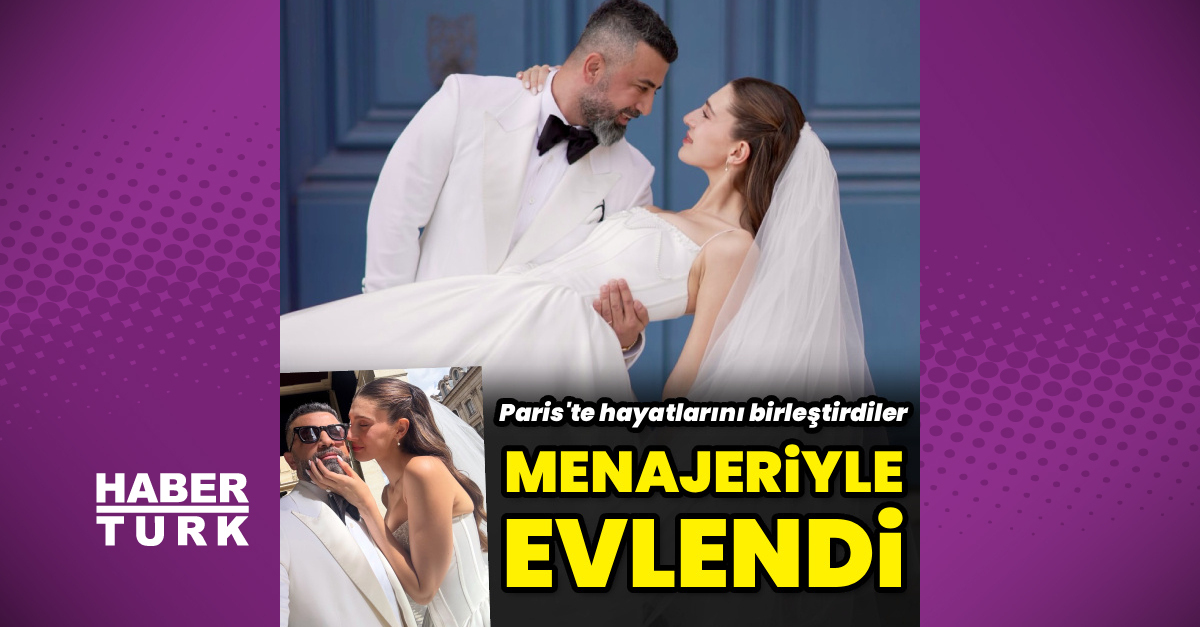 Menajeriyle evlendi