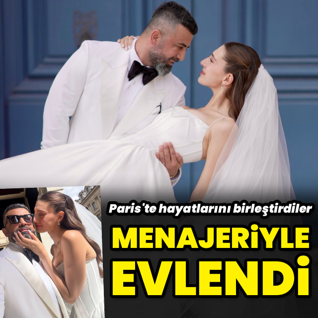 Menajeriyle evlendi