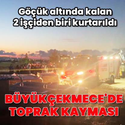 Büyükçekmece'de toprak kayması