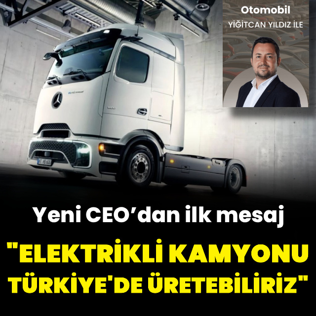 Aksaray için elektrikli kamyon sinyali