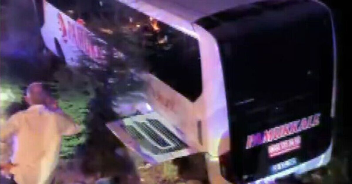 Manisa'da otobüs kazası! Yaralılar var