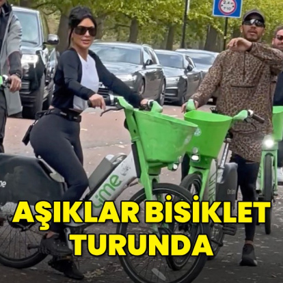 Aşıklar bisiklet turunda