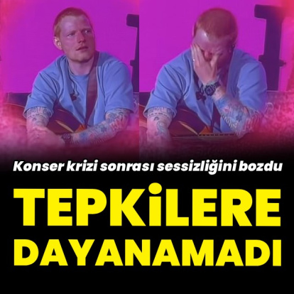 Açıklama yaparken ağladı