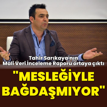 "Mesleğiyle bağdaşmıyor"
