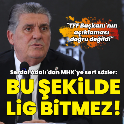 "Bu şekilde lig bitmez!"
