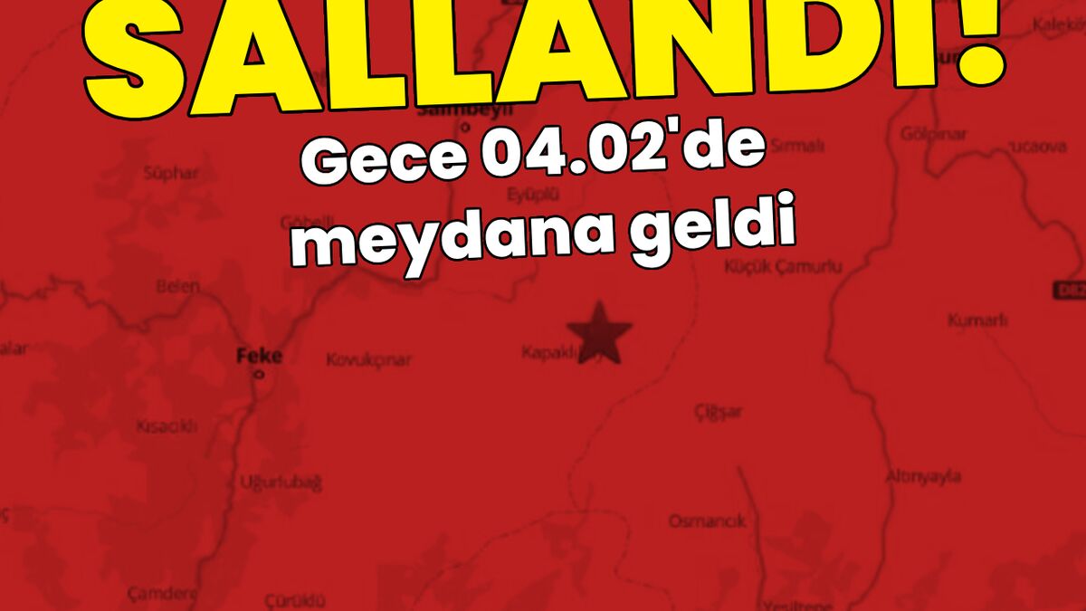 Adana'da 5 büyüklüğünde deprem