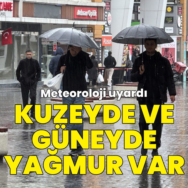 Karadeniz ve Akdeniz için sağanak yağmur uyarısı!