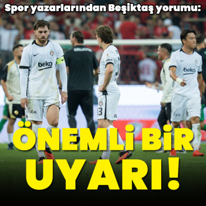 "Şampiyonluk yolunda önemli bir uyarı"