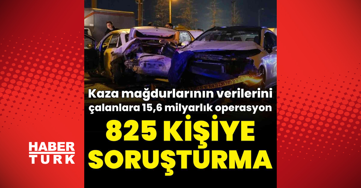 Trafik kazası mağdurlarının verilerini çalanlara operasyon