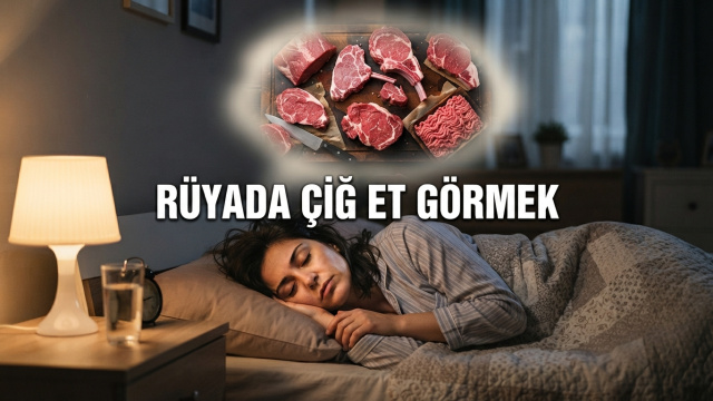 Rüyada çiğ et görmek me anlama gelir?