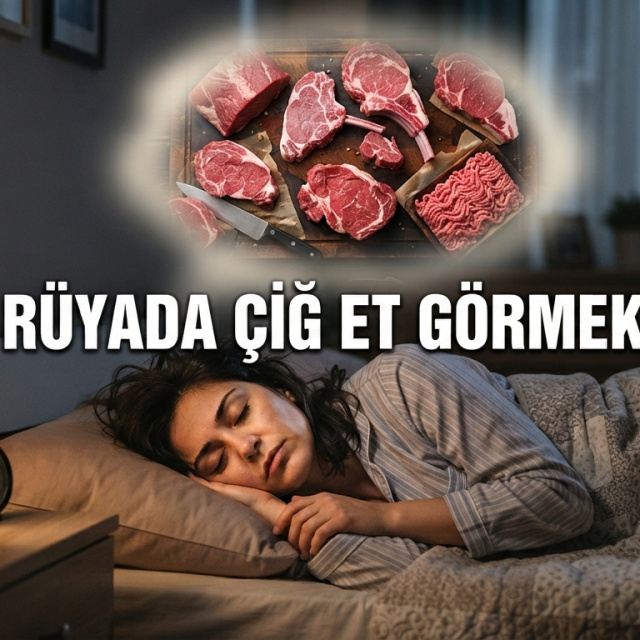 Rüyada çiğ et görmek me anlama gelir?
