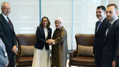 Emine Erdoğan, Brezilya Devlet Başkanı'nın eşiyle görüştü