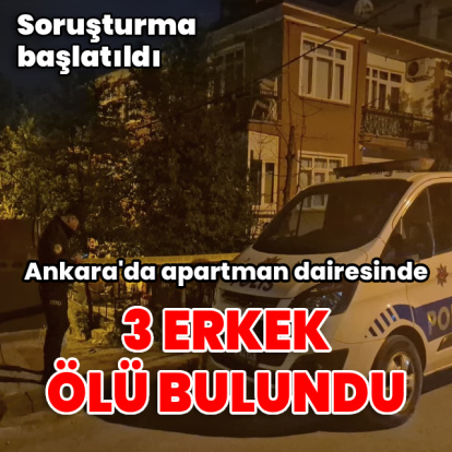 Apartman dairesinde 3 erkek ölü bulundu