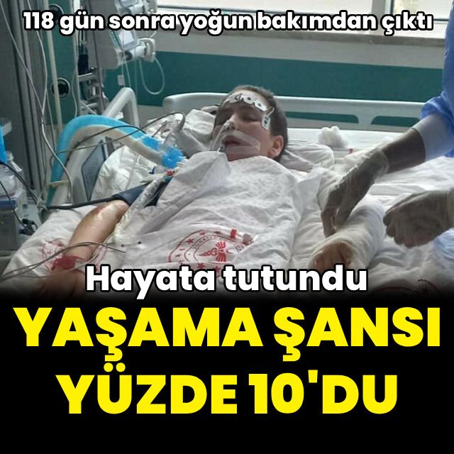 Doktorların yüzde 10 yaşama şansı verdiği Almina, hayata tutundu