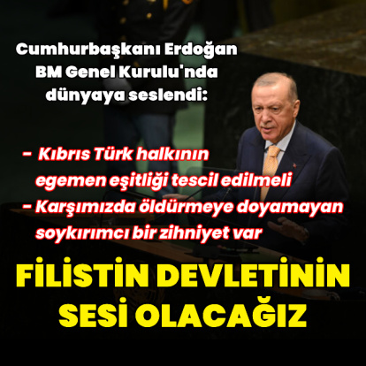 Cumhurbaşkanı Erdoğan, BM Genel Kurulu'na hitap etti