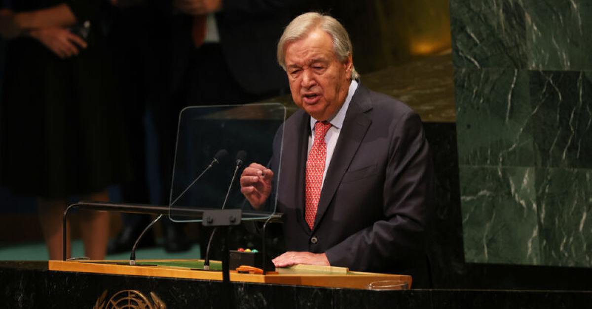 Guterres'ten 'İki devletli çözüm' vurgusu