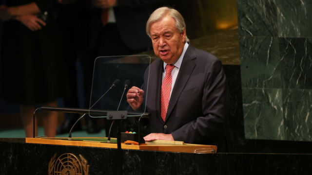 Guterres'ten 'İki devletli çözüm' vurgusu