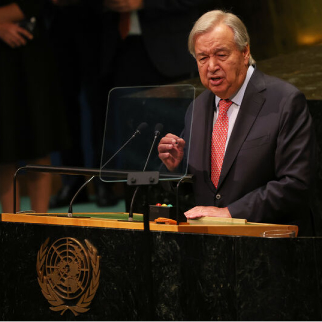 Guterres'ten 'İki devletli çözüm' vurgusu