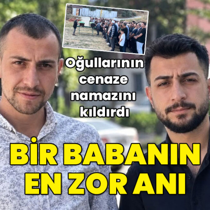 İki oğlunun cenaze namazını kıldırdı! Bir babanın en zor anı