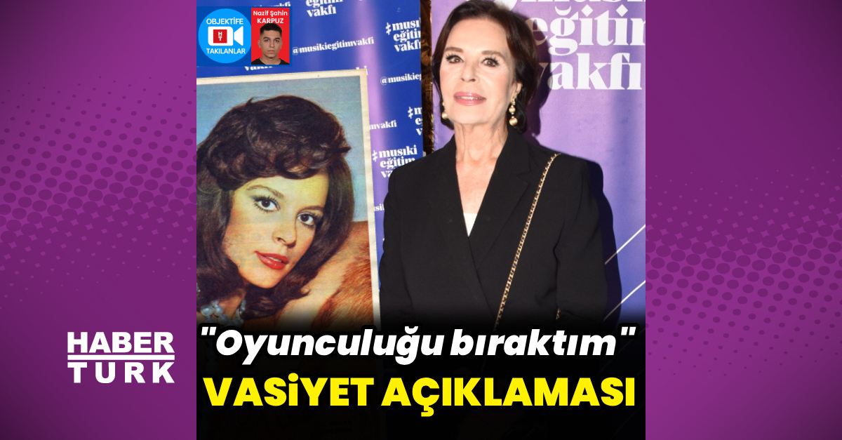 "Oyunculuğu bıraktım"