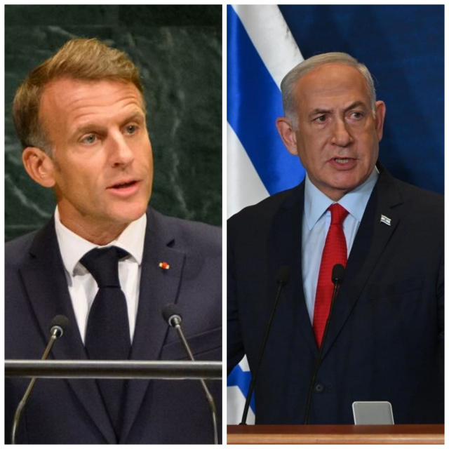 Macron ve Netanyahu arasında 'Filistin' gerilimi