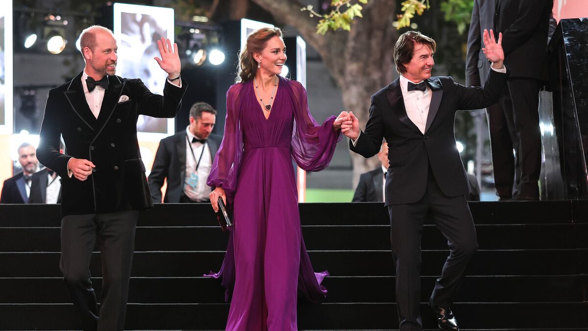 Kraliyet Tom Cruise'un galasında