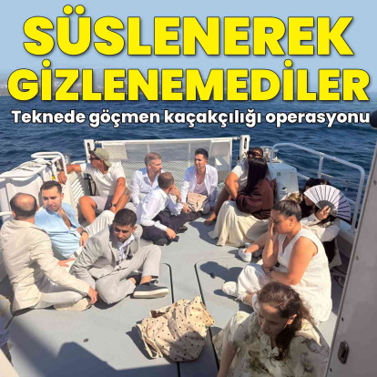 Süslenerek gizlenemediler, teknede kaçakçılık operasyonu