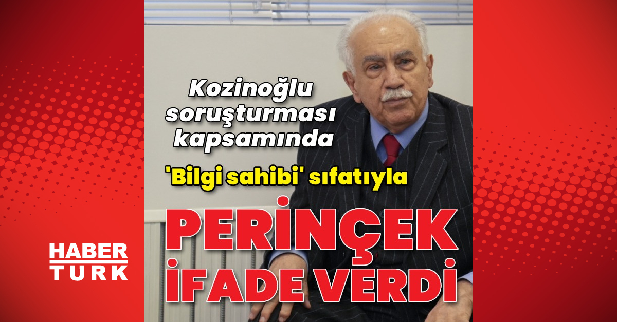 Doğu Perinçek ifade verdi