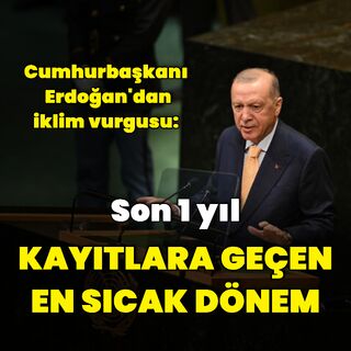 Cumhurbaşkanı Erdoğan İklim Etkinliği programında konuştu