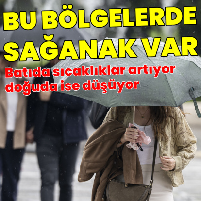 Bu bölgeler için sağanak yağmur uyarısı