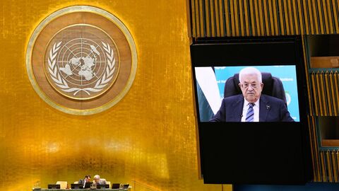 Filistin lideri Abbas, BM'ye 'uzaktan' hitap ediyor