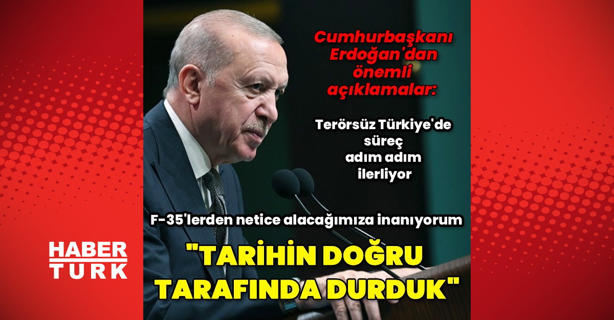 Cumhurbaşkanı Erdoğan'dan önemli mesajlar